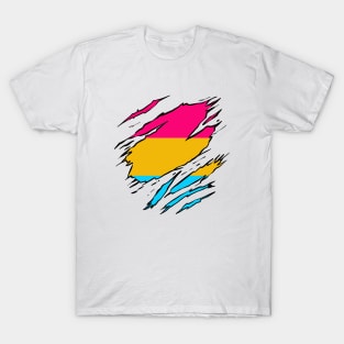 LGBTQI+ Superhero Pansexual flag T-Shirt